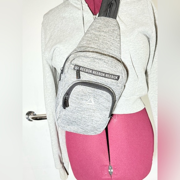 Reebok Heather Gray Crossbody Bag - Picture 3 of 6